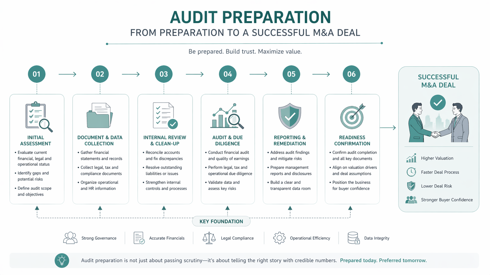 chuẩn bị audit trước khi bán công ty