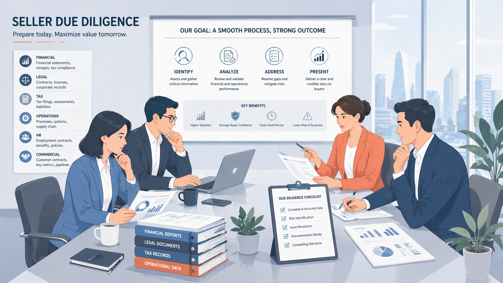 chuẩn bị audit trước khi bán công ty
