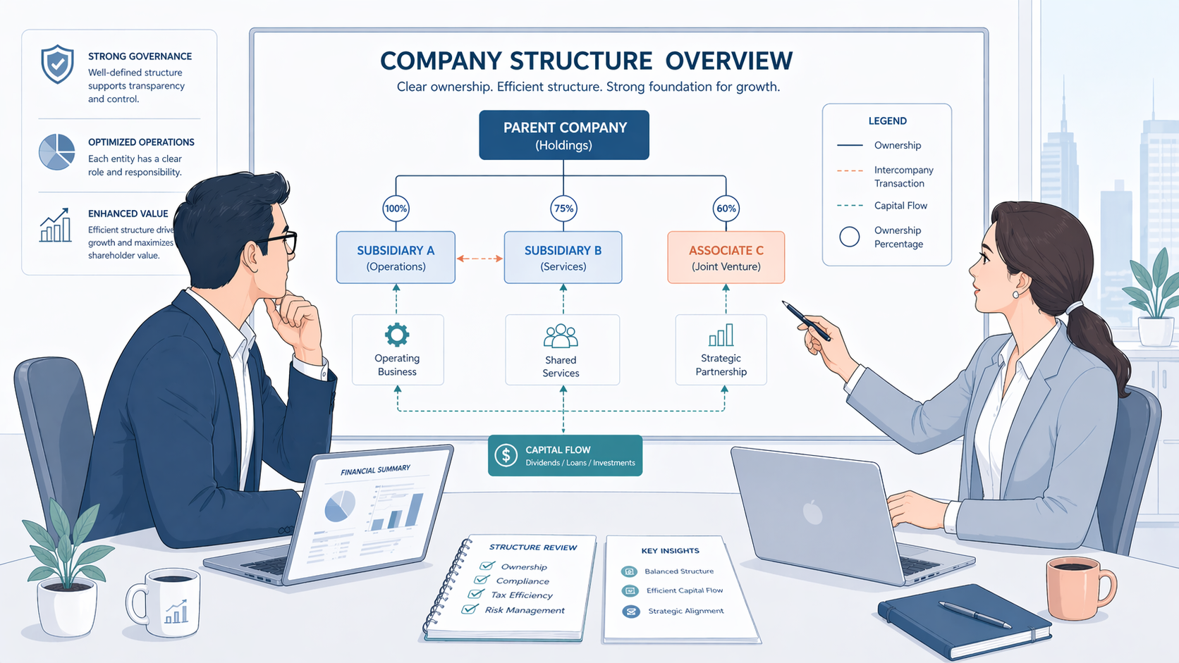structuring company before sale