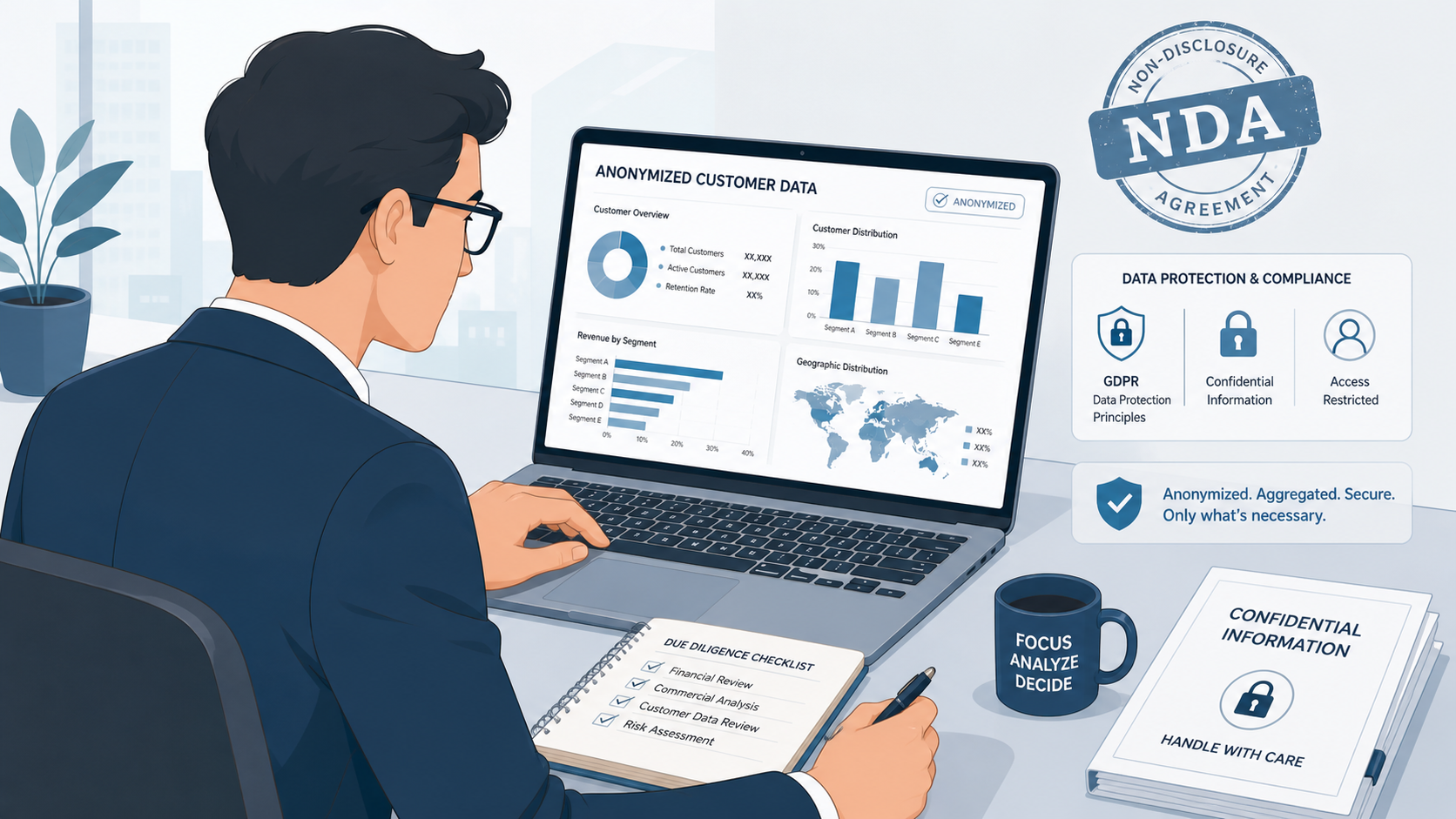 inform customers when selling business