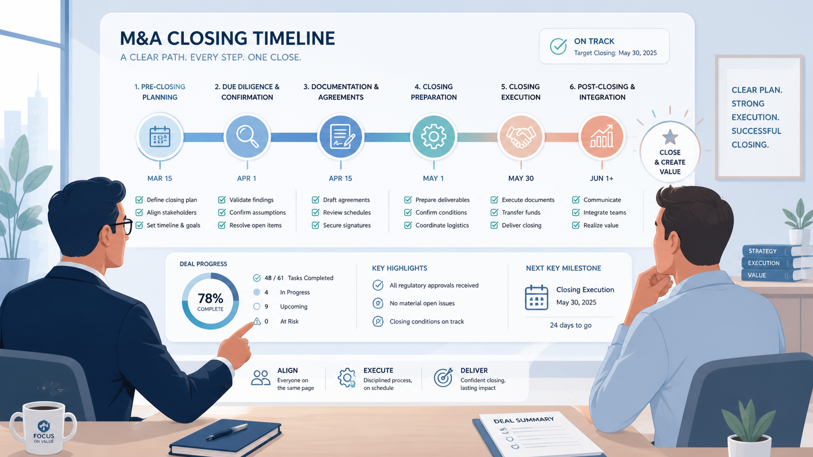 M&A closing checklist