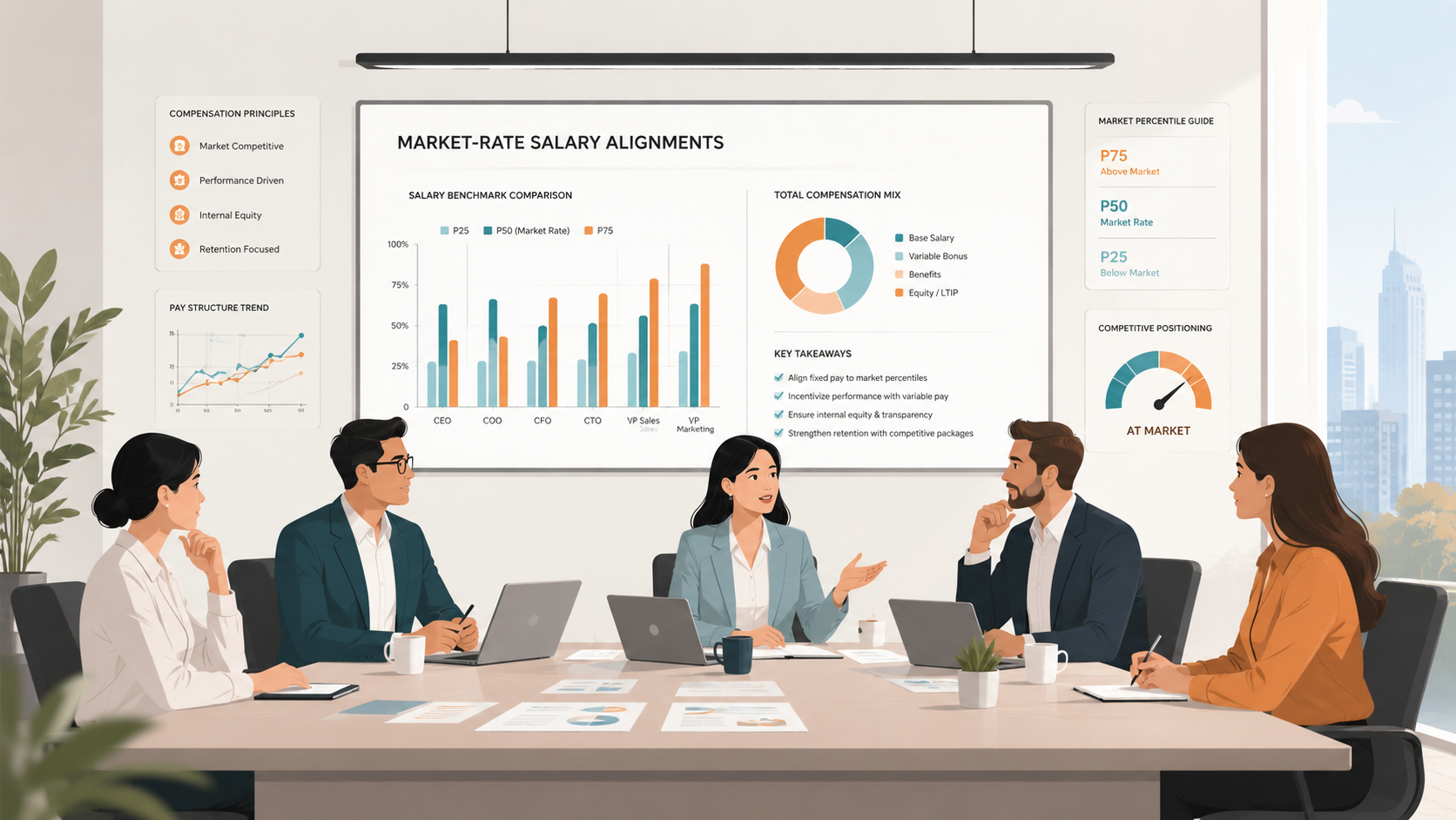 standardize compensation before selling